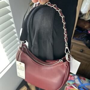 URBAN EXPRESSIONS Emily crescent faux-leather shoulder crossbody bag - $70 NWT